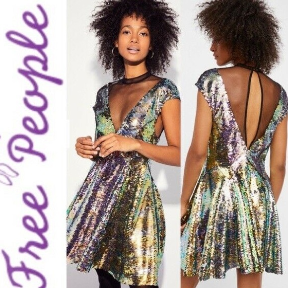 šµNWTšµFree People Dance āTil Dawn Mermaid Dress - Picture 14 of 14